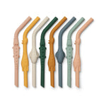 Load image into Gallery viewer, Liewood Carlson straws with animals, 8 pieces