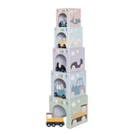Load image into Gallery viewer, Jabadabado stacking cubes with vehicles