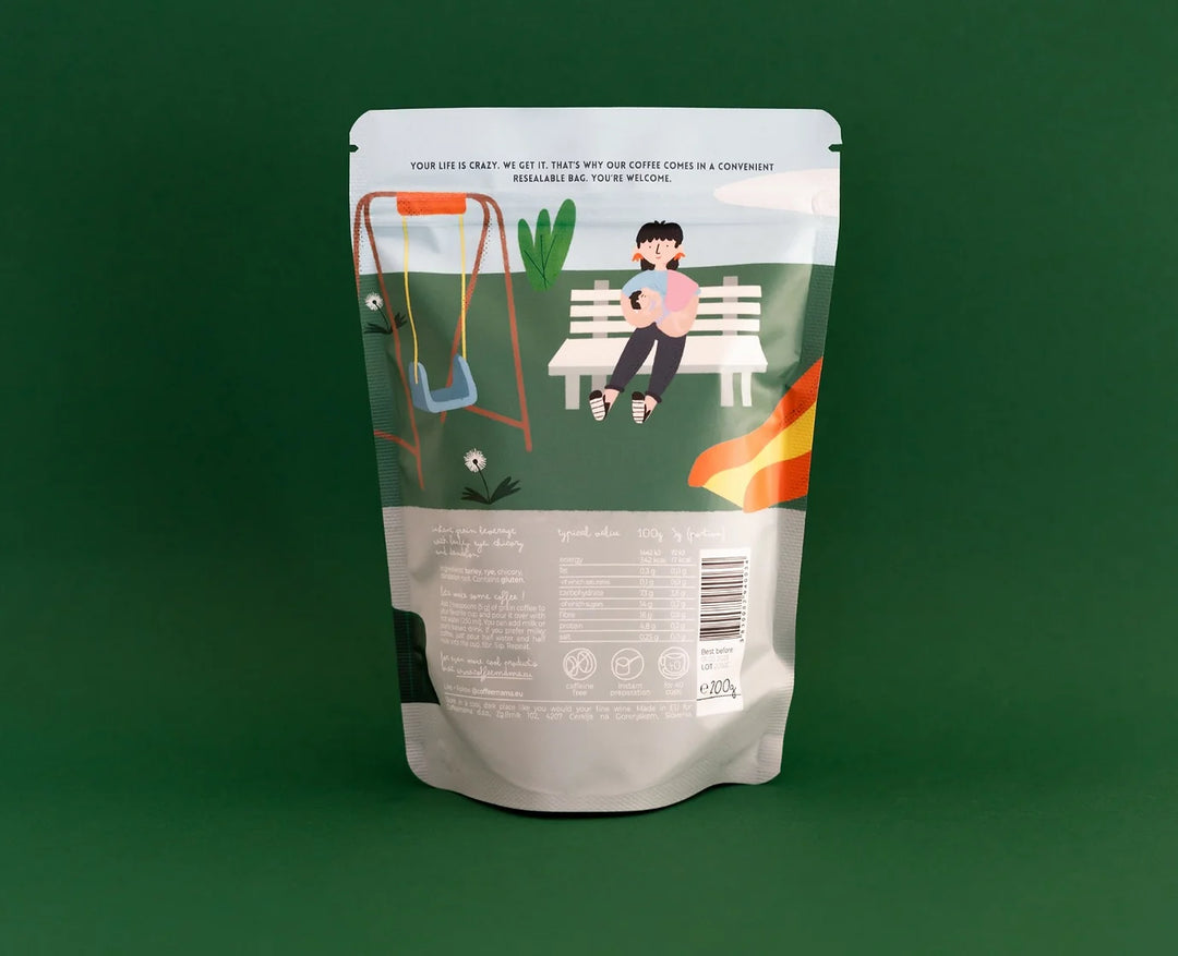 Coffeemama Žitna Kava 200g | 100 % brez Kofeina | Kjut Butik