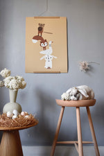 Load image into Gallery viewer, Little Otja Otroški poster Živalski stolp