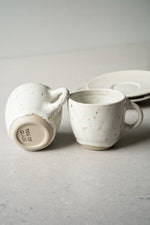 Load image into Gallery viewer, Tide of Glaze Cappuccino cup with plate