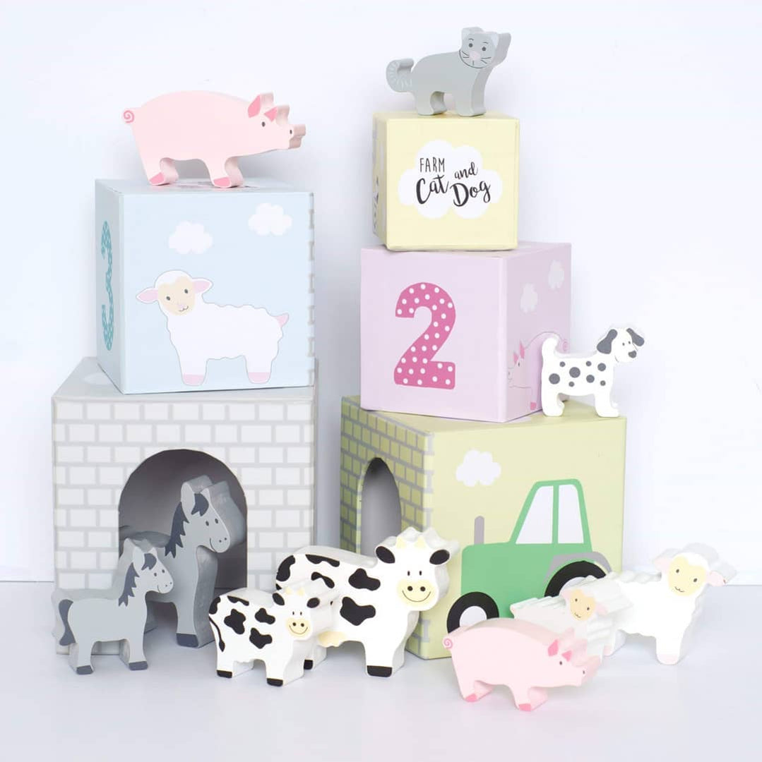 Jabadabado Animal stacking cubes