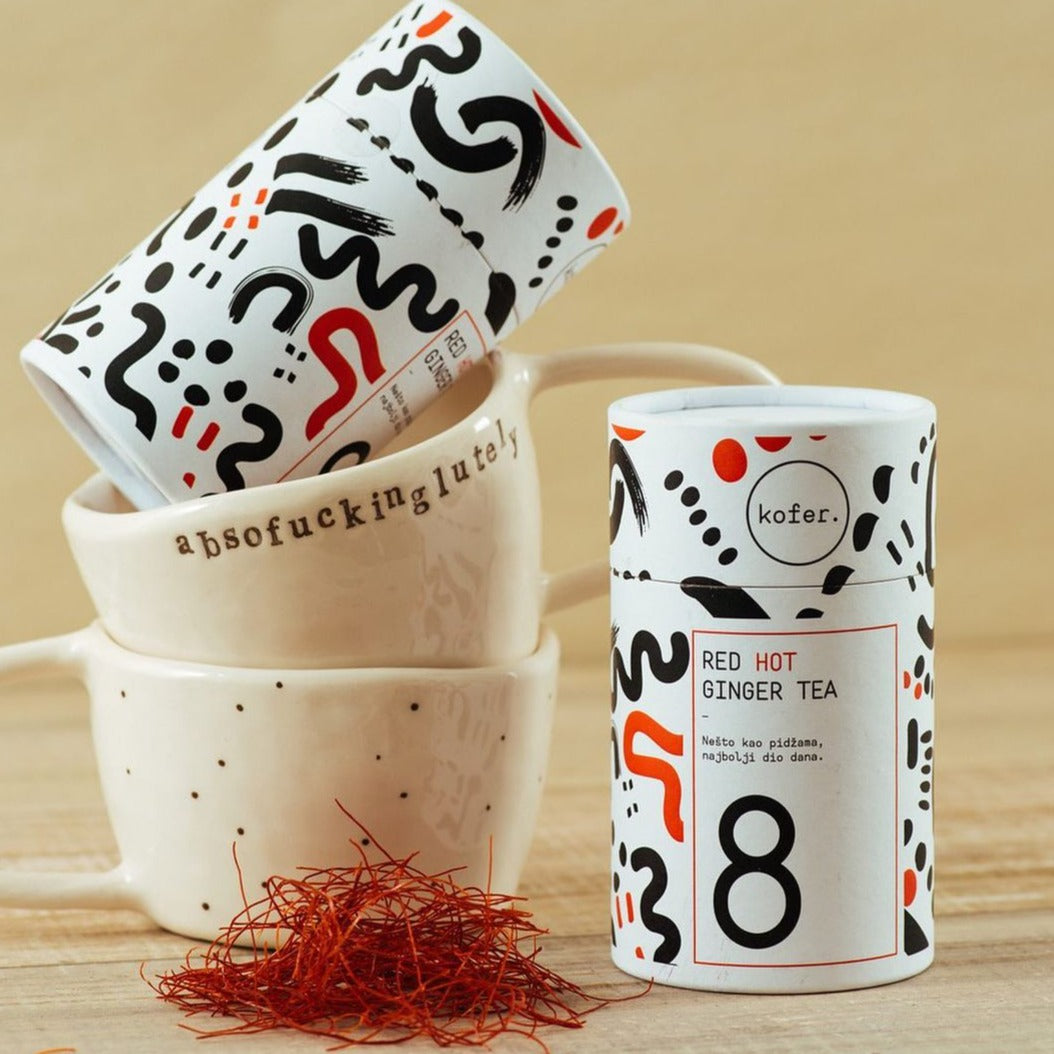 kofer. Red Hot Ginger Tea - čaj