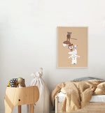 Load image into Gallery viewer, Little Otja Otroški poster Živalski stolp
